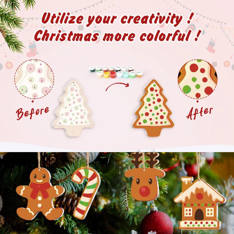 8 Christmas hangers - Christmas cookies set - Image 9