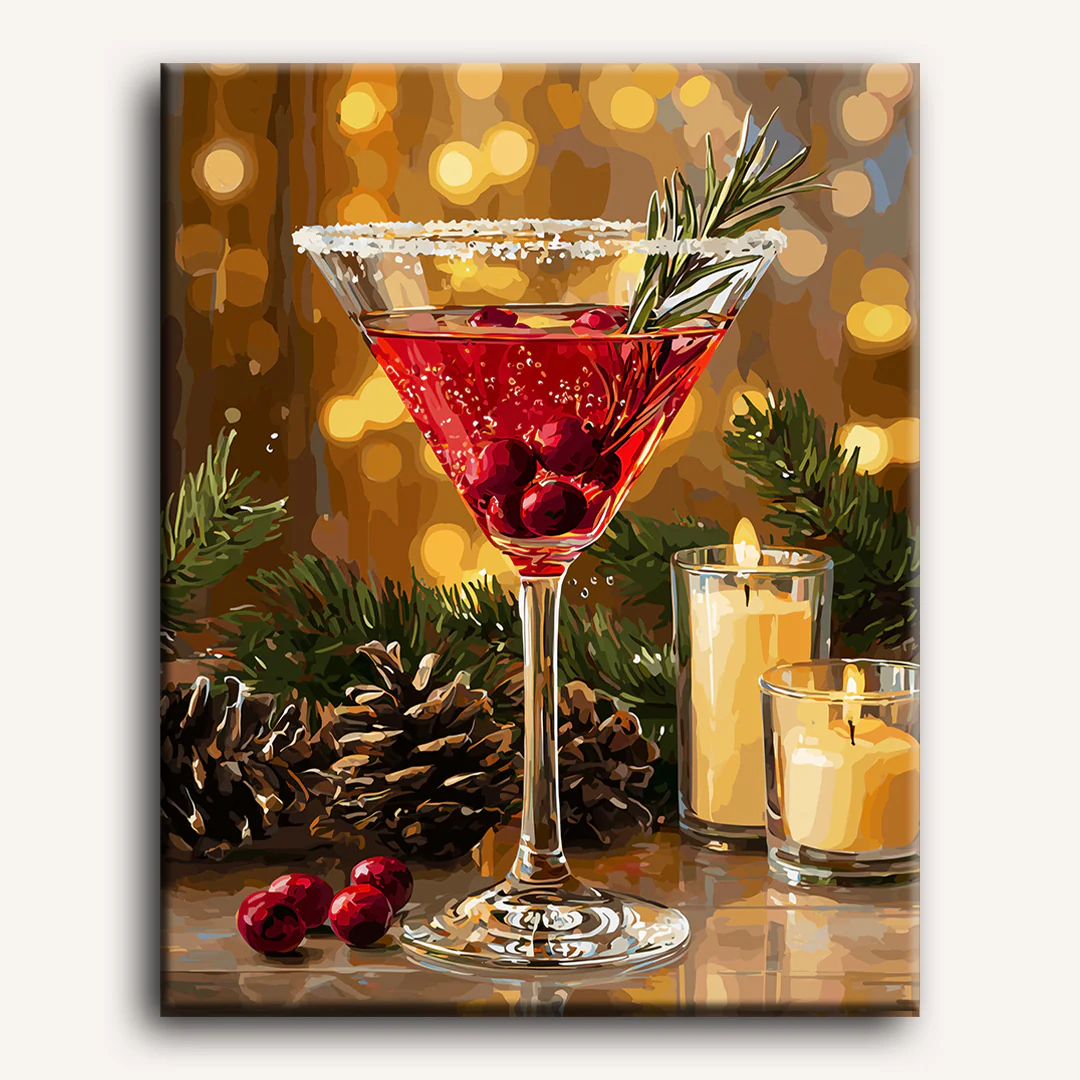 Christmas Cosmopolitan | Paint by Number - Image 2