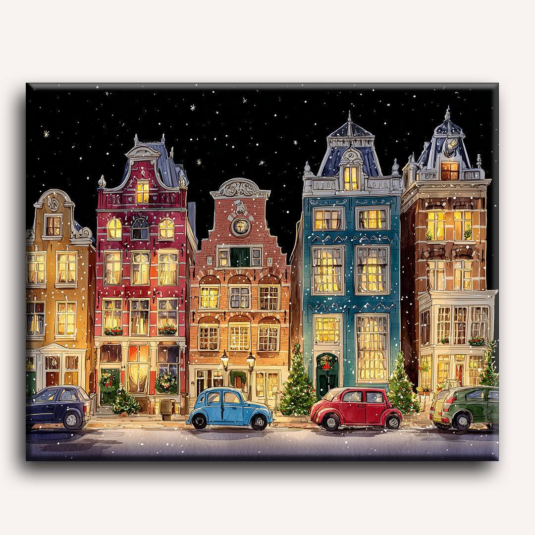 Christmas Eve in Amsterdam | Paint by Number - Image 2