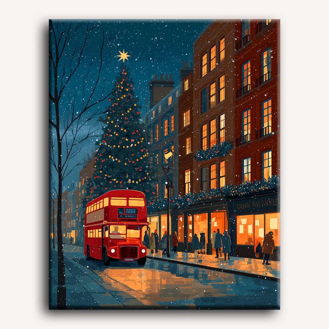 Christmas Eve in London | Paint by Number - Image 2