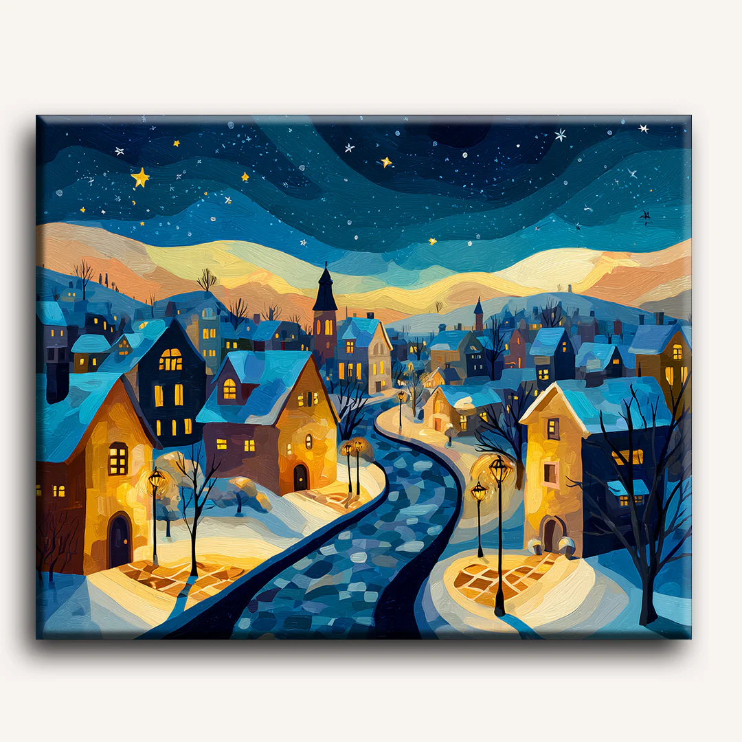Christmas Eve sunset | Paint by Number - Image 2