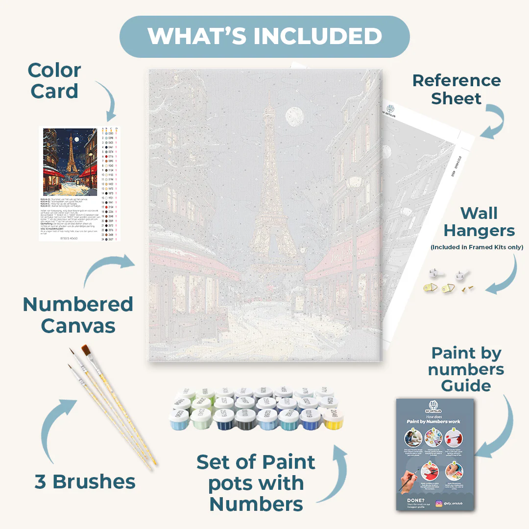Christmas in Paris | Paint by Numbers - Image 3