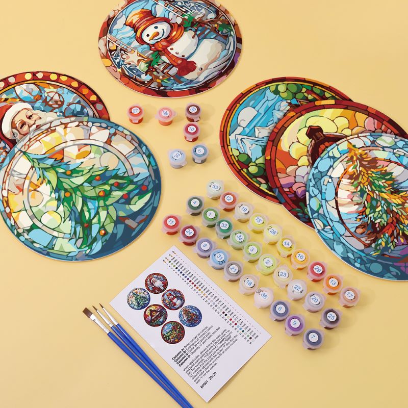 Christmas Placemats 6 Pieces | Paint by Numbers - Image 3