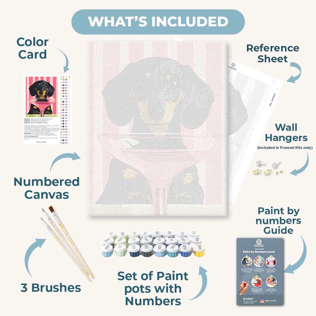 Cocktail dog | Paint by Number - Image 3