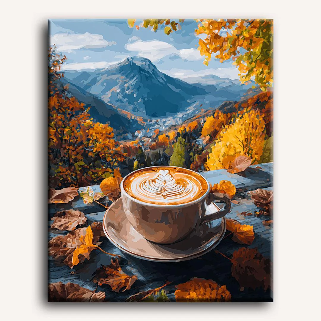 Coffee in the Alps | Paint by Number - Image 2