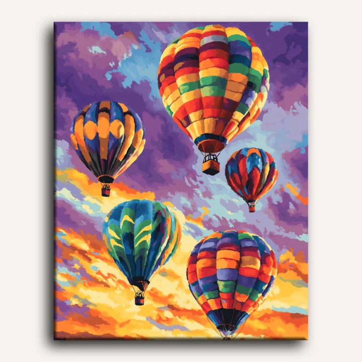 Colorful Air Balloons | Paint by Number - Image 2