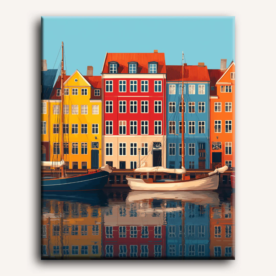 Colorful Copenhagen | Paint by Number - Image 2