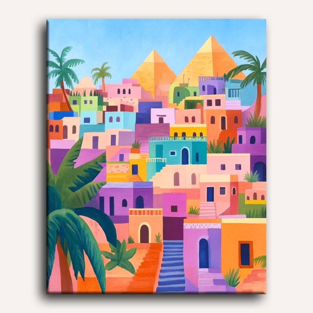 Colorful Egypt | Paint by Numbers - Image 2