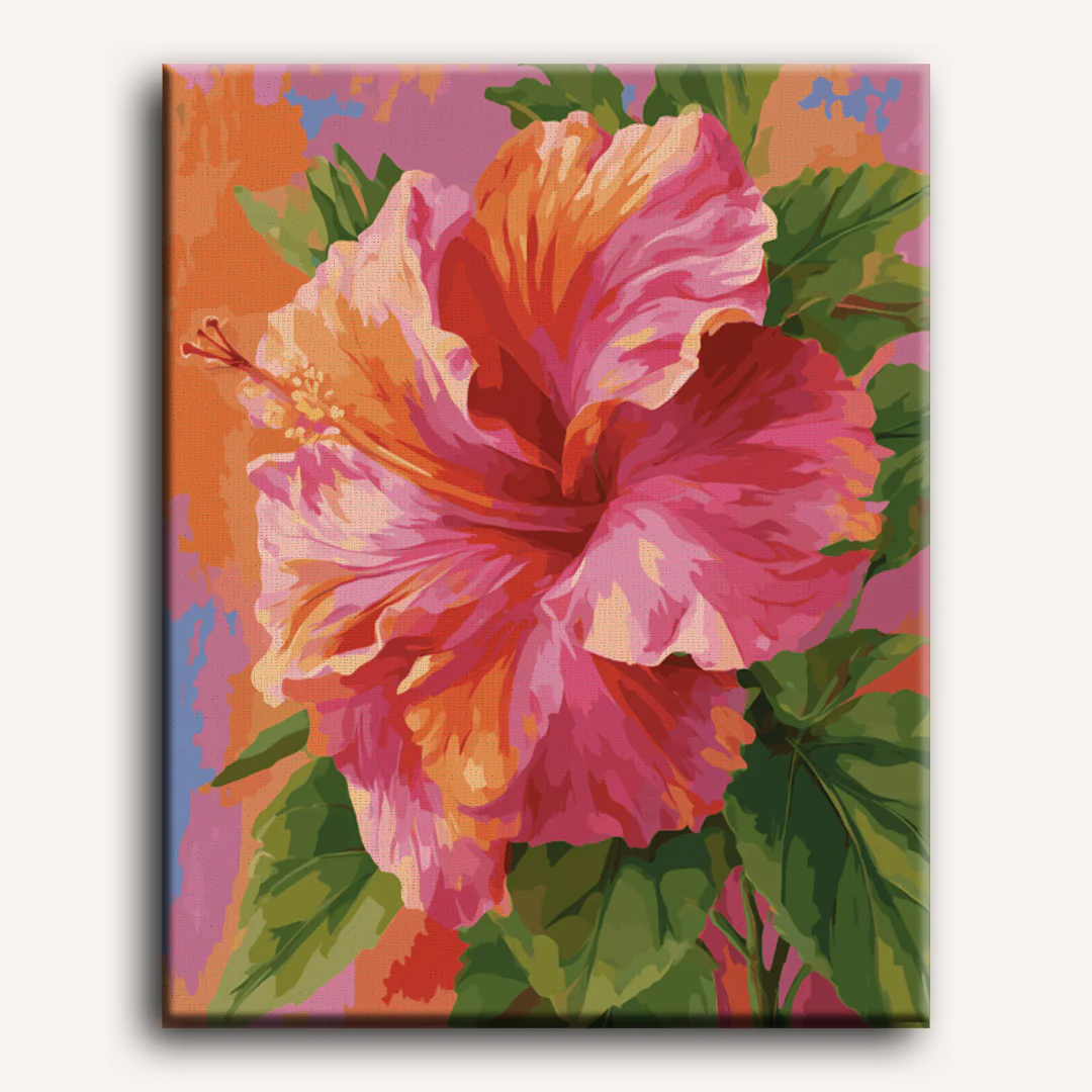 Colorful Hibiscus | Paint by Number - Image 2