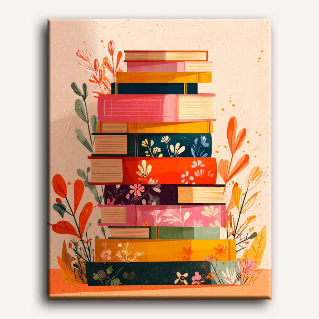 Colorful reading | Paint by Number - Image 2