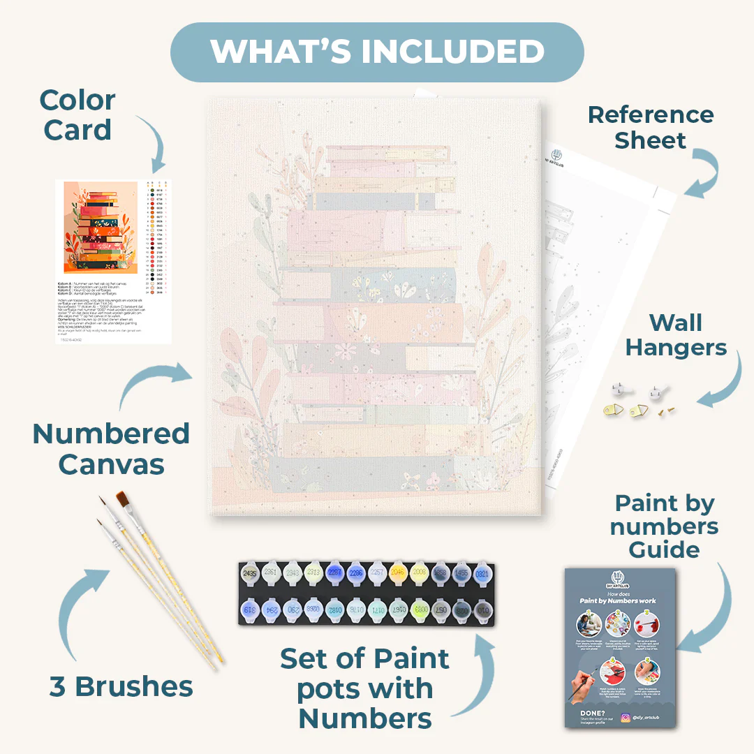 Colorful reading | Paint by Number - Image 3