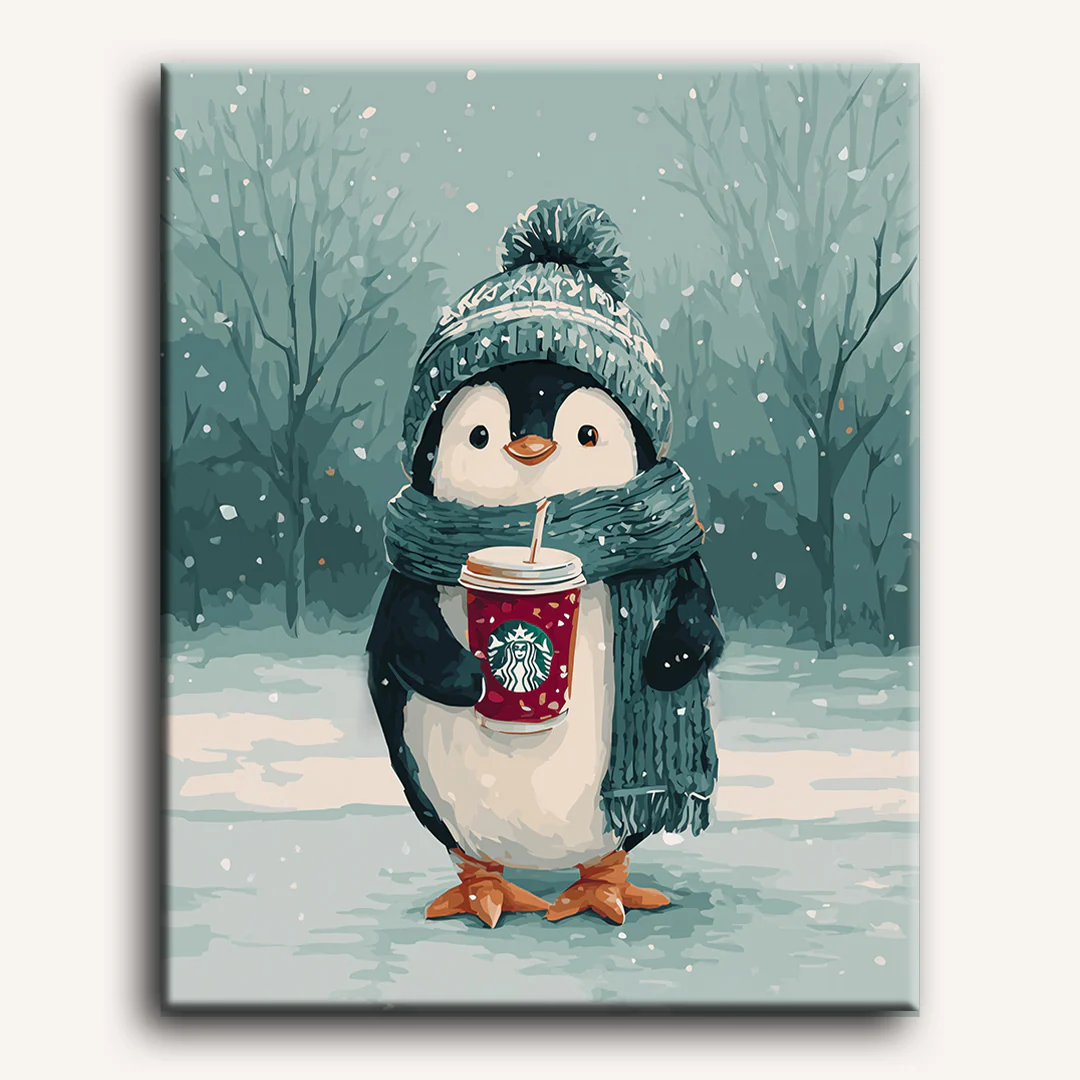 Cozy Winter Sip | Paint by Number - Image 2