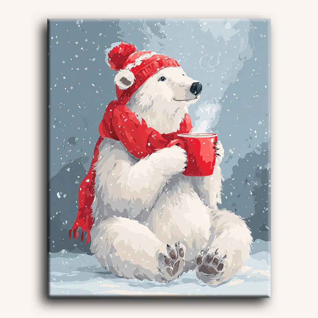 Cute polar bear | Paint by Number - Image 2