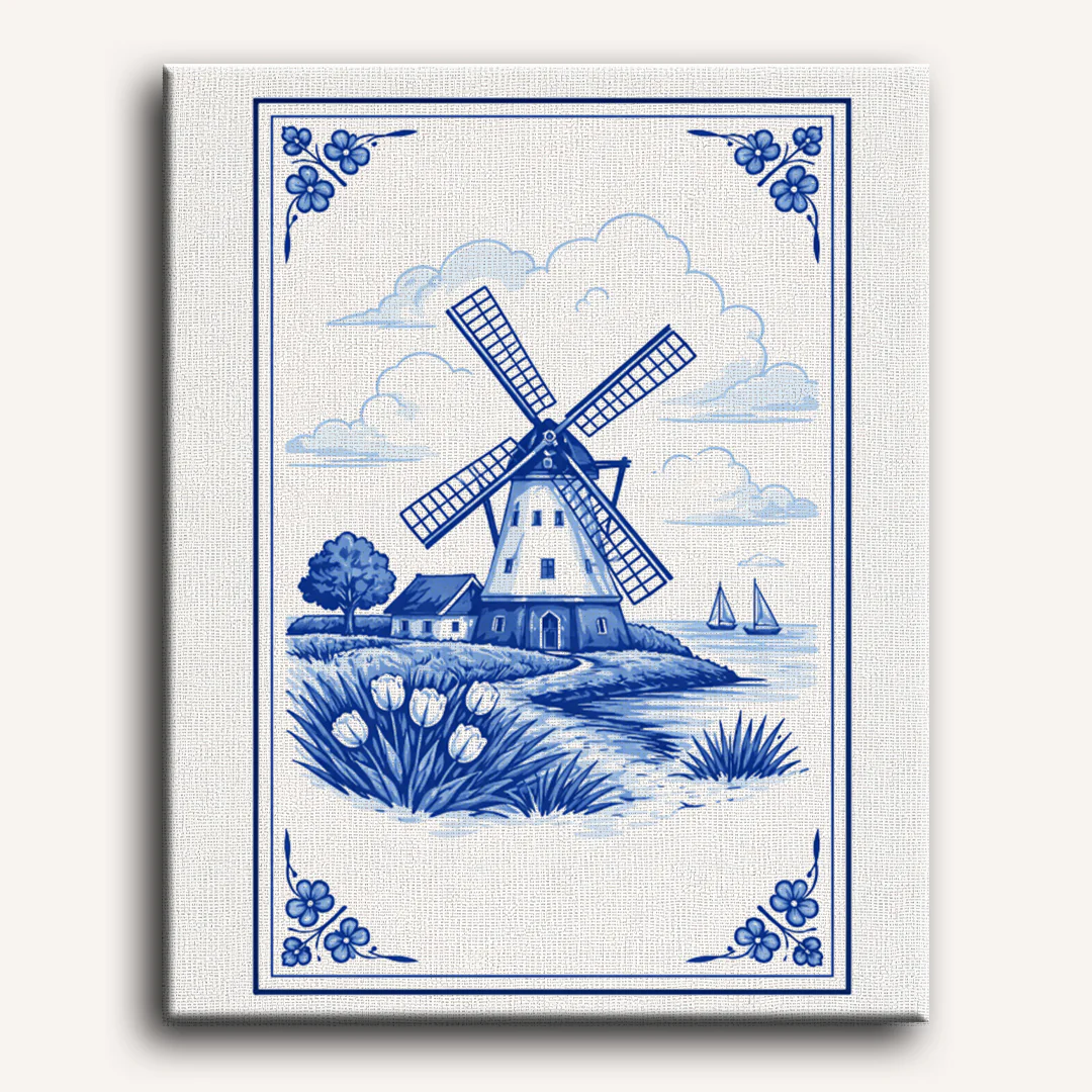 Dutch Windmill | Paint by Number - Image 2
