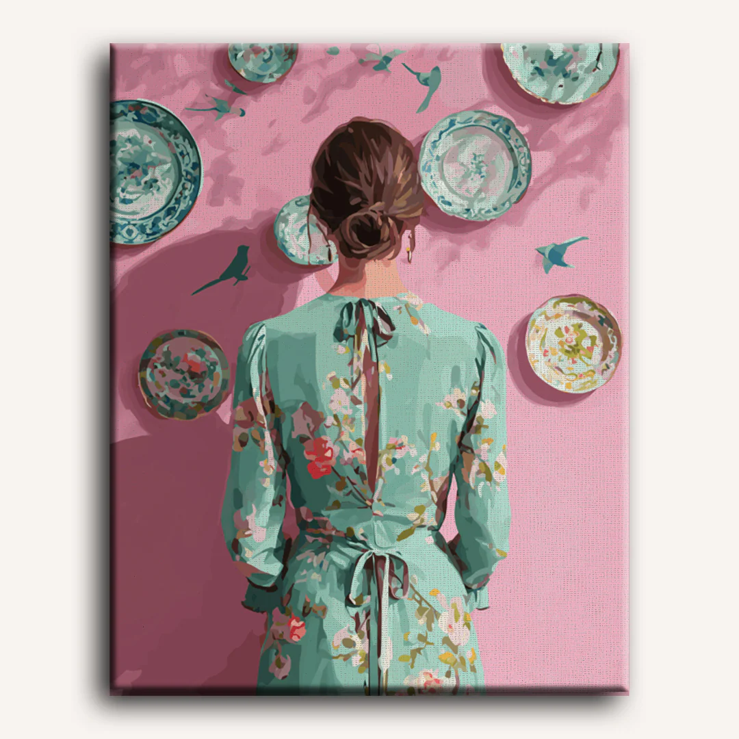 Echoes in Porcelain | Paint by Number - Image 2