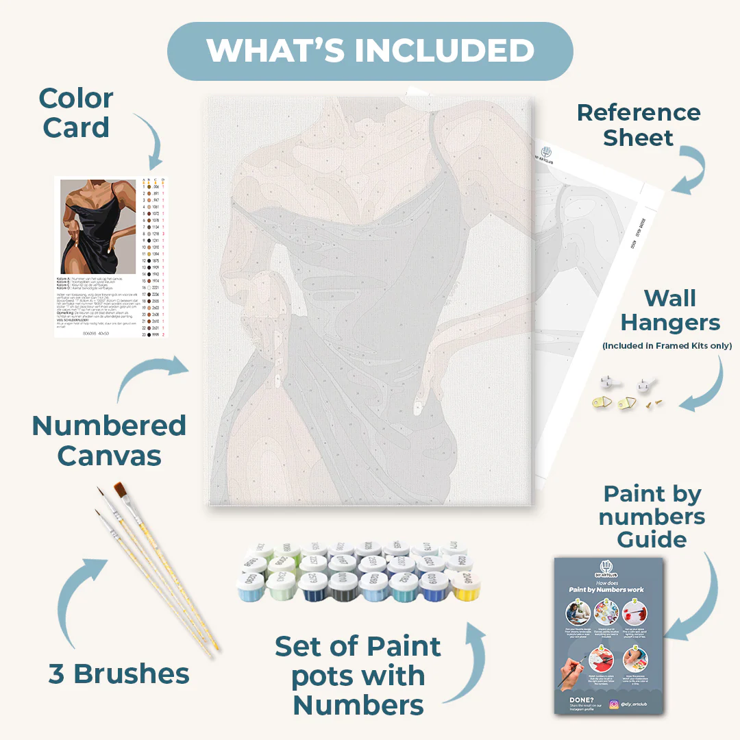 Elegant Woman | Paint by Numbers - Image 3