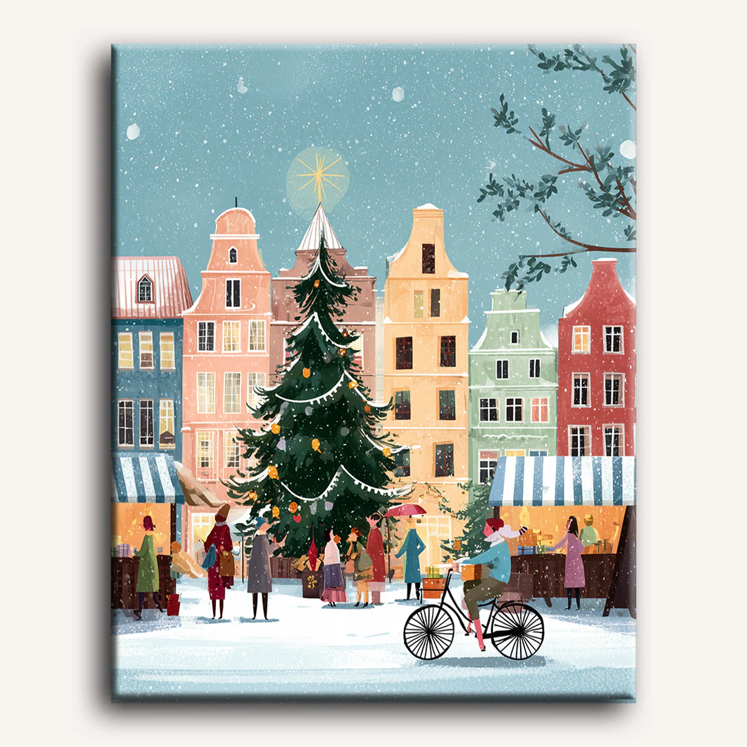 European winter | Paint by Number - Image 2