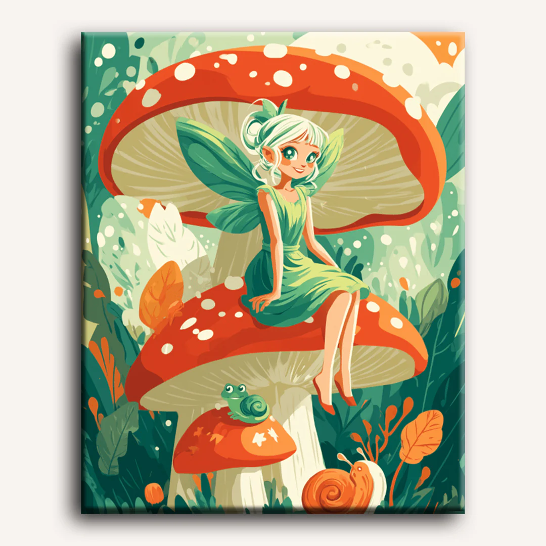 Fairy Toadstool | Paint by Number - Image 2