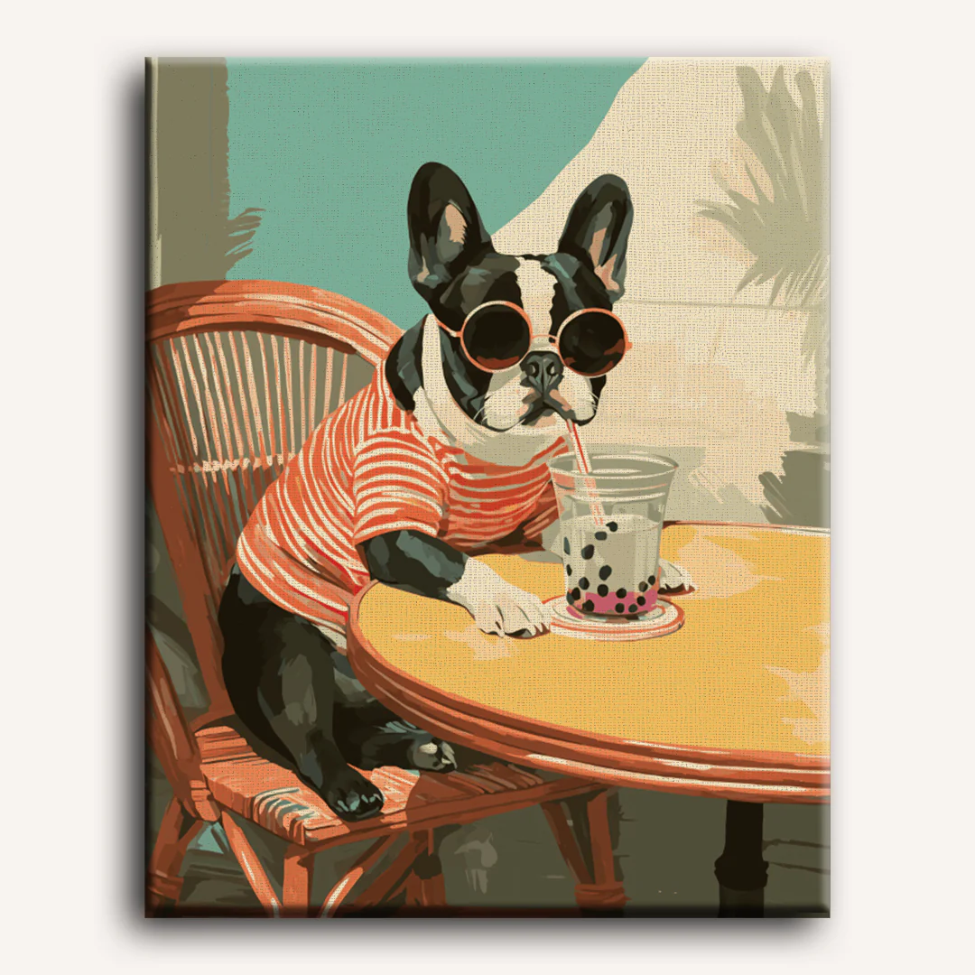 French Hipster | Paint by Number - Image 2