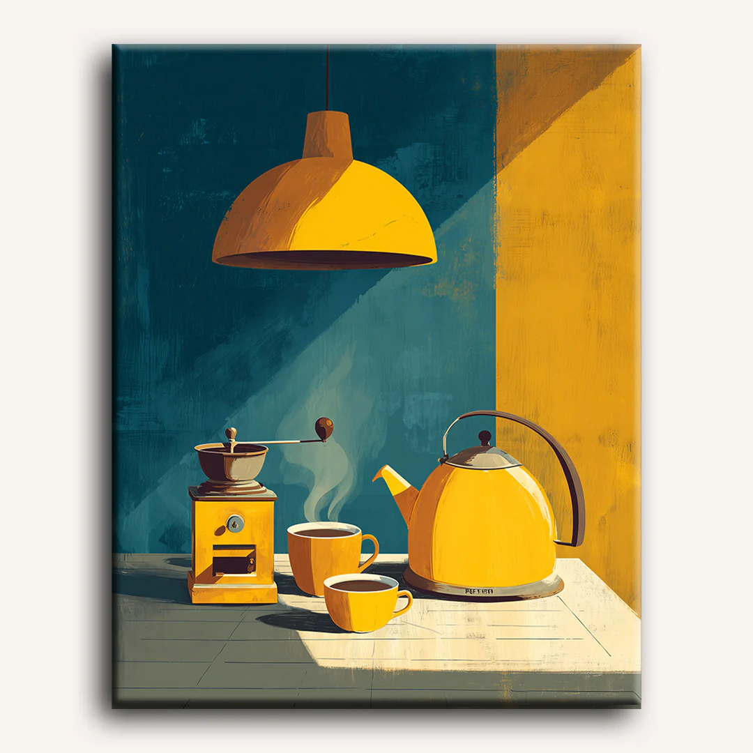Geometry of yellow | Paint by Number - Image 2