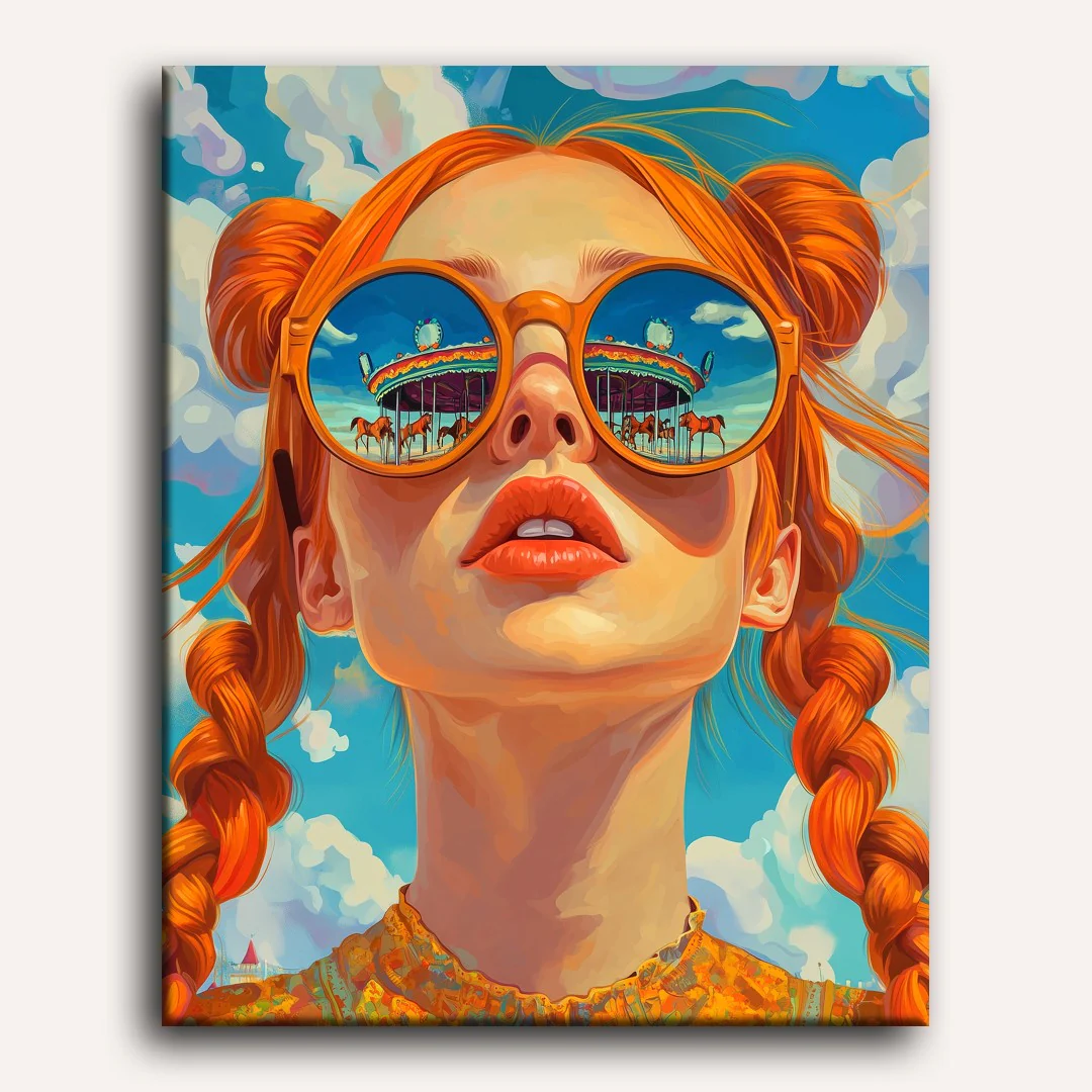 Ginger carousel | Paint by Number - Image 2