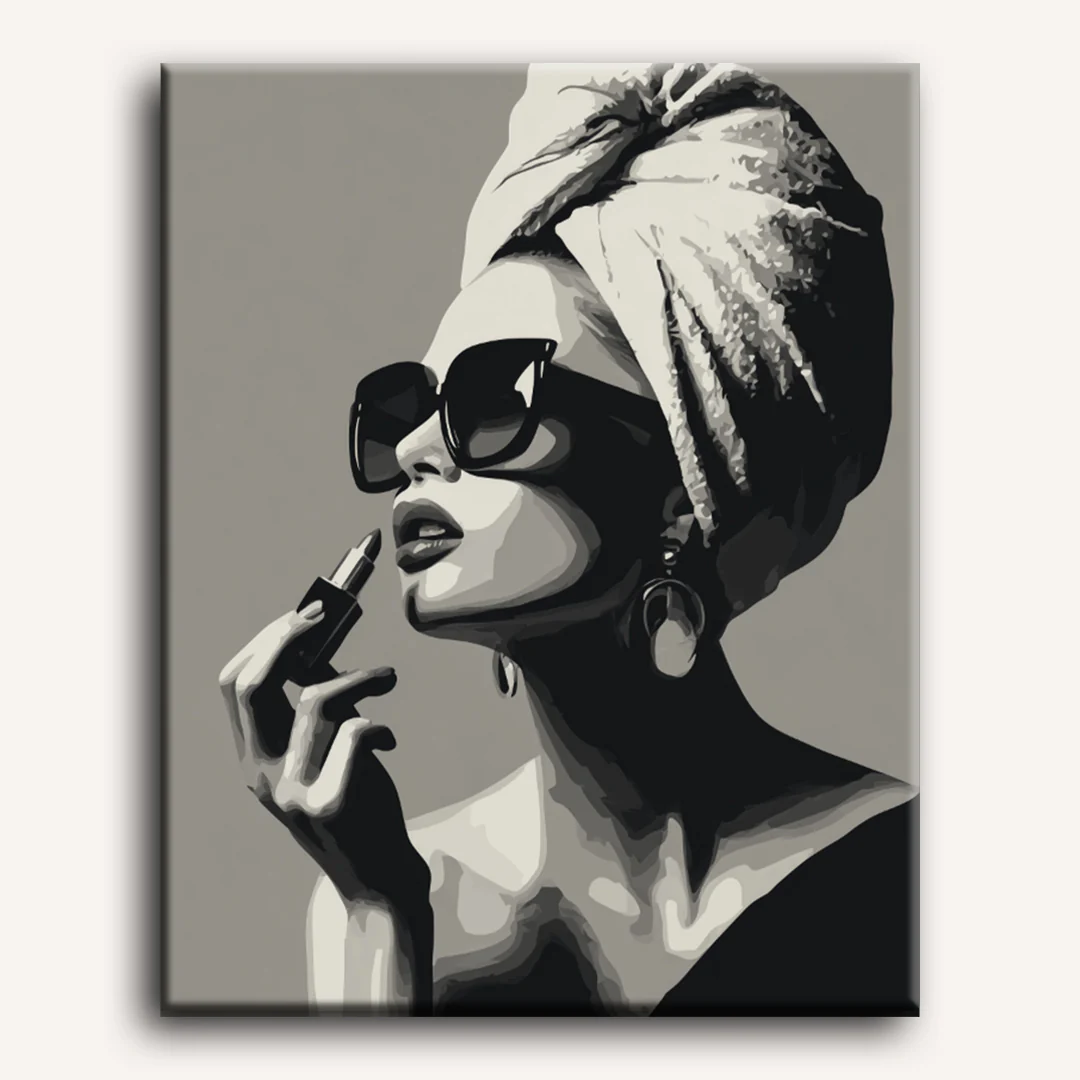 Grayscaled fashion | Paint by Number - Image 2
