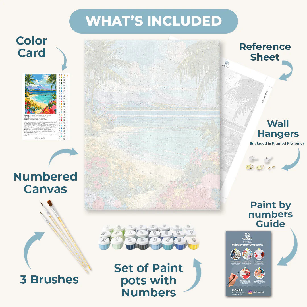 Hawaiian Landscape | Paint by Number - Image 3
