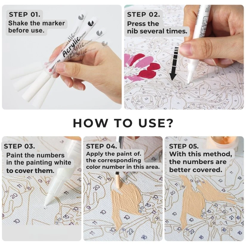 Hide & Paint Marker – For Paint by Numbers - Image 3