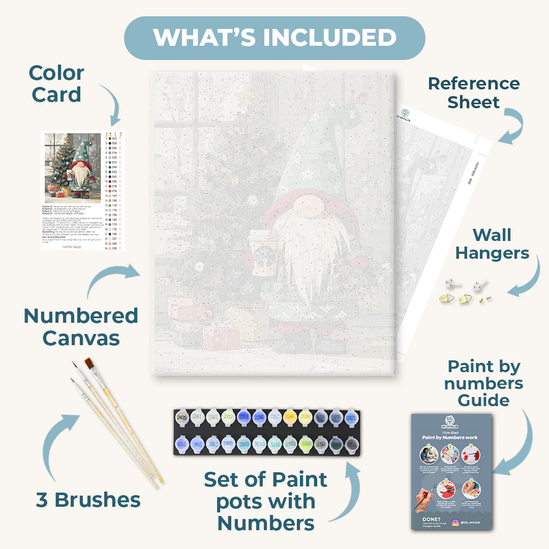 Holiday Gnome | Paint by Number - Image 3