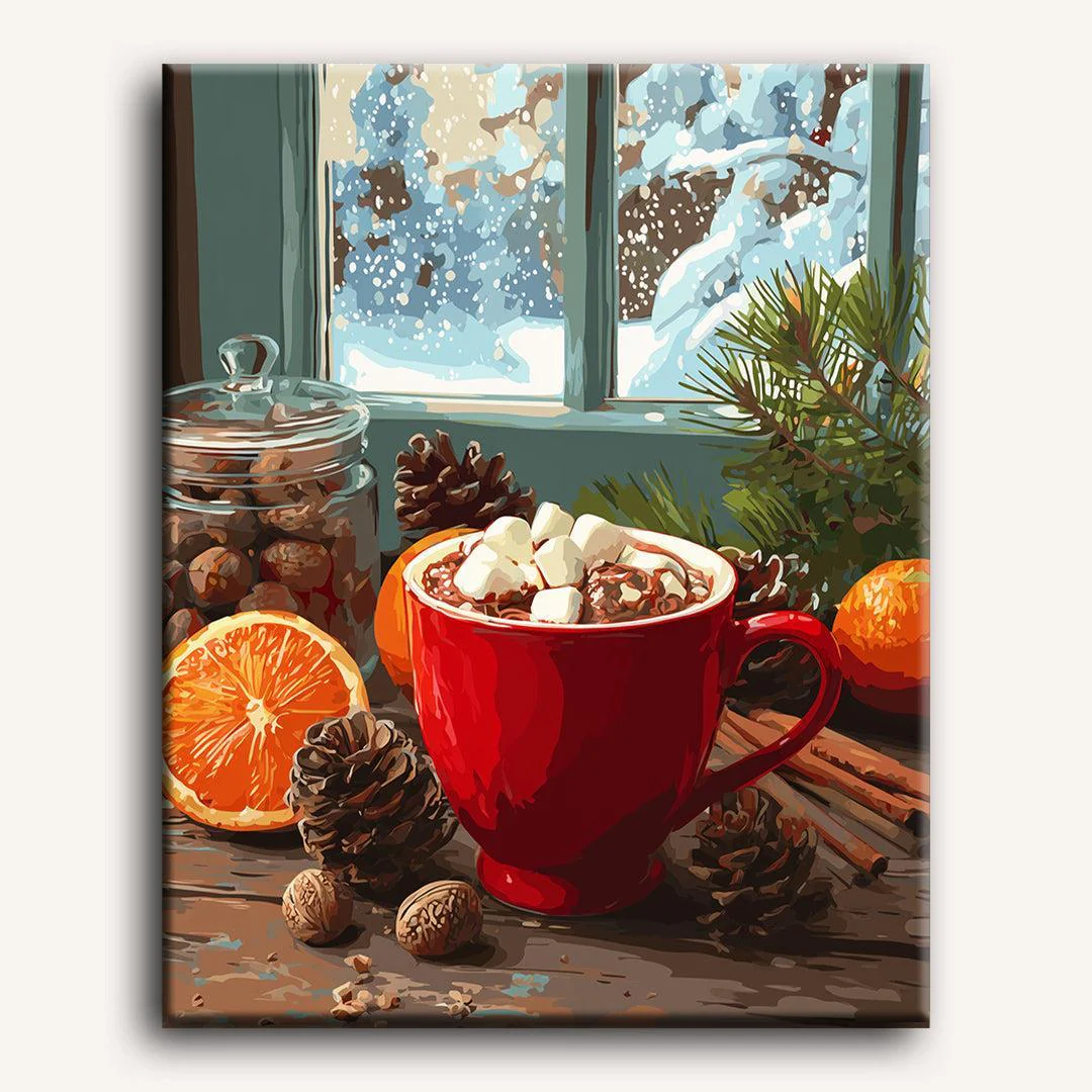 Hot Chocolate Morning | Paint by Number - Image 2