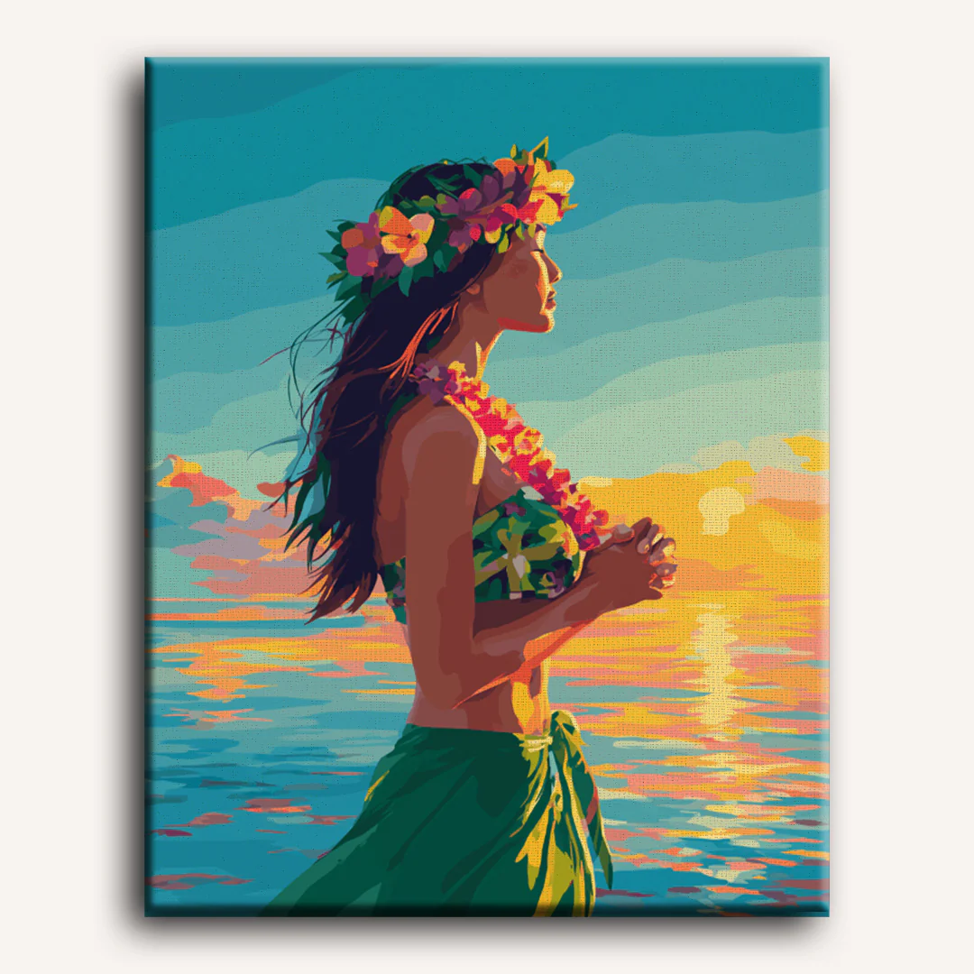 Hula dancer | Paint by Number - Image 2