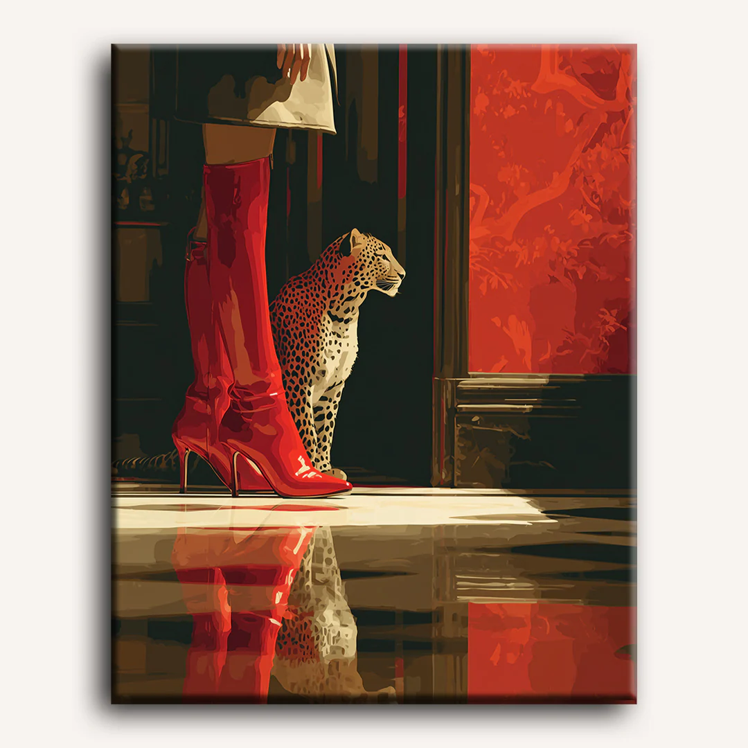 In the Red room | Paint by Number - Image 2