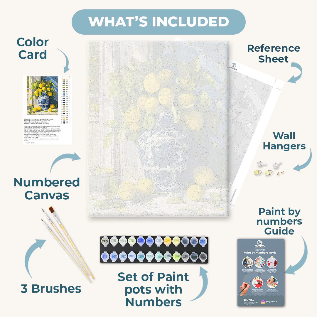 Lemon bouquet | Paint by Number - Image 3