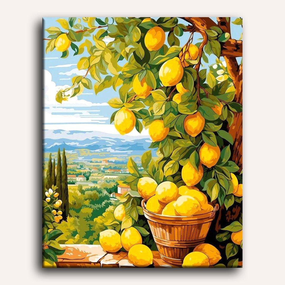 Lemon tree with stunning view | Paint by Numbers - Image 2