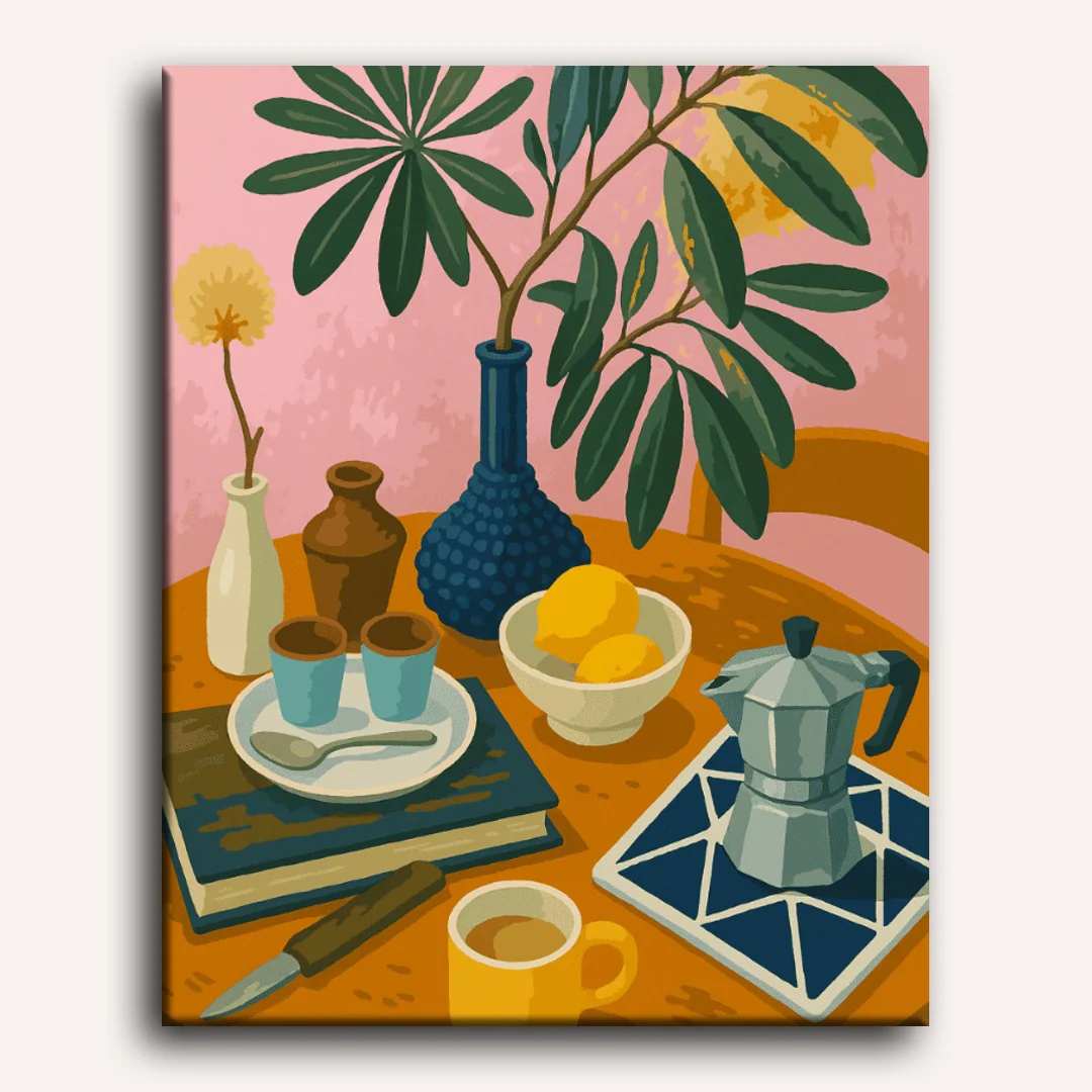 Lemons & Espresso | Paint by Number - Image 2