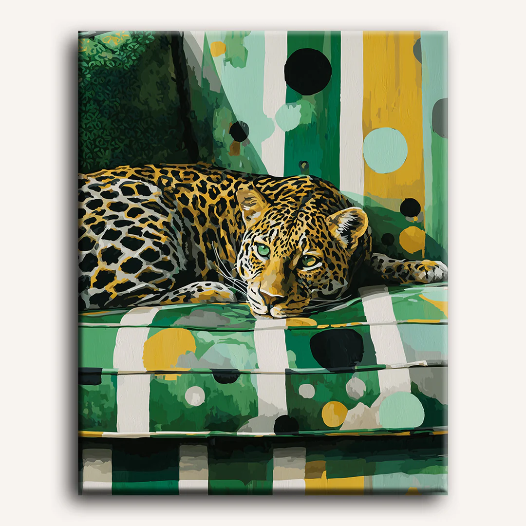 Leopard on sofa | Paint by Number - Image 2