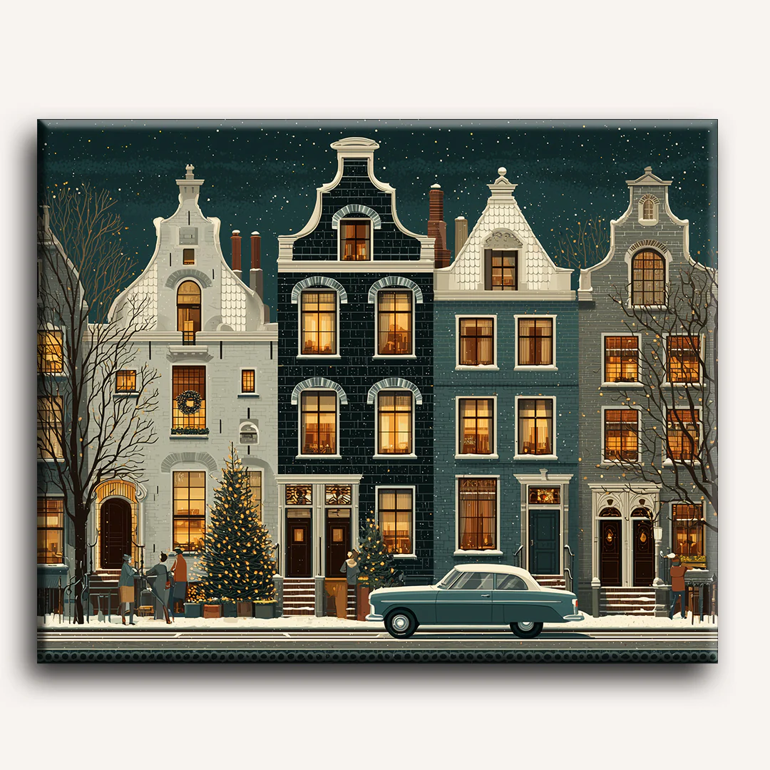 Lights of Amsterdam | Paint by Number - Image 2