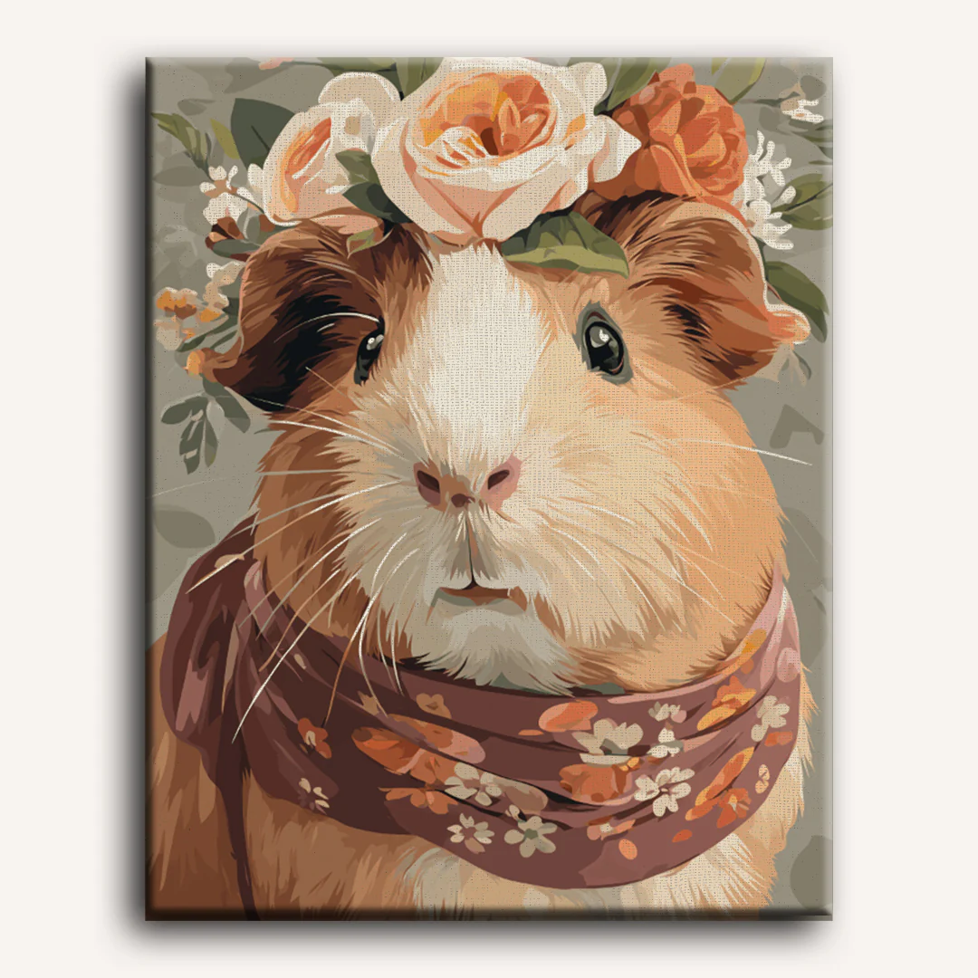 Madam Guinea Pig | Paint by Number - Image 2