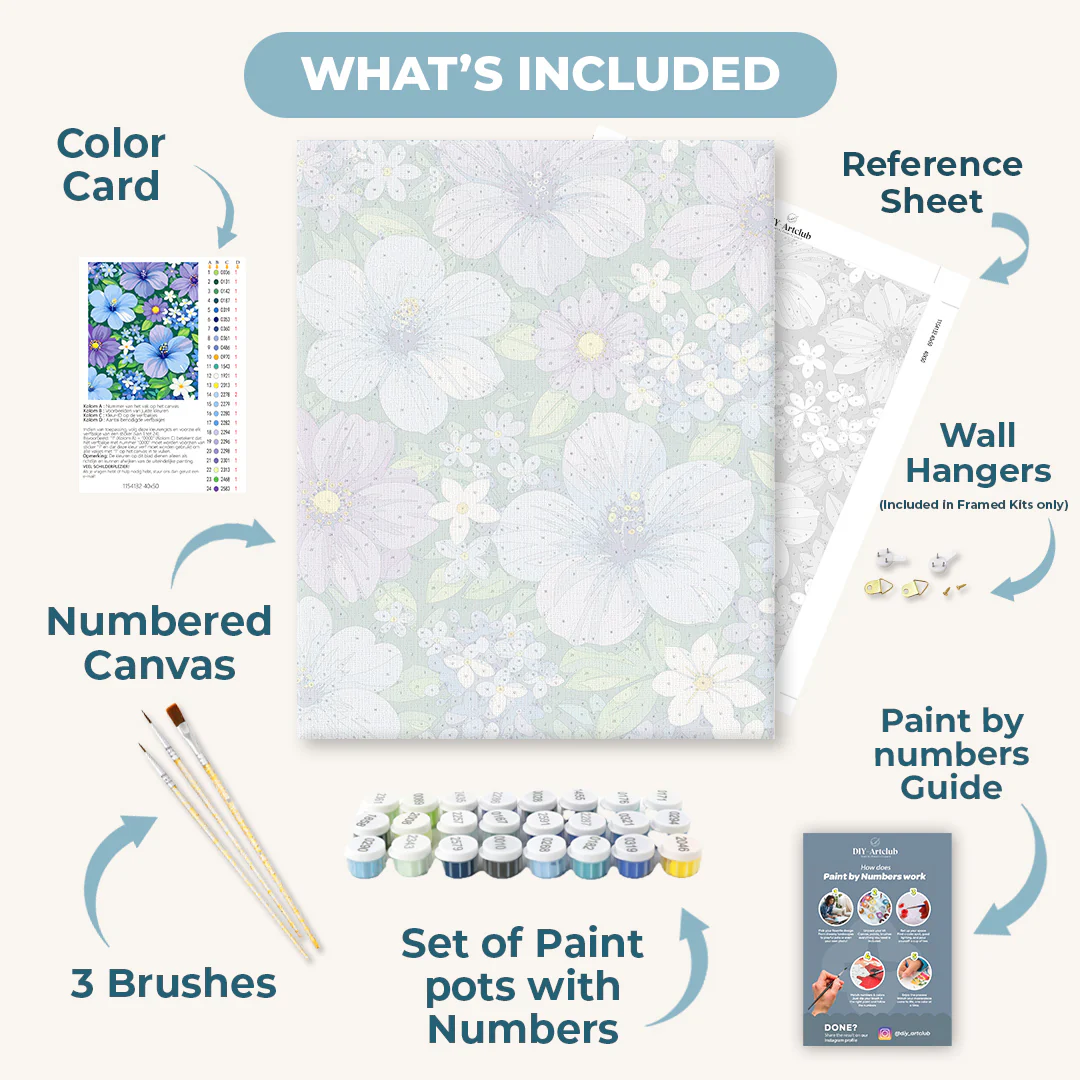 Meadow in Bloom | Paint by Number - Image 3