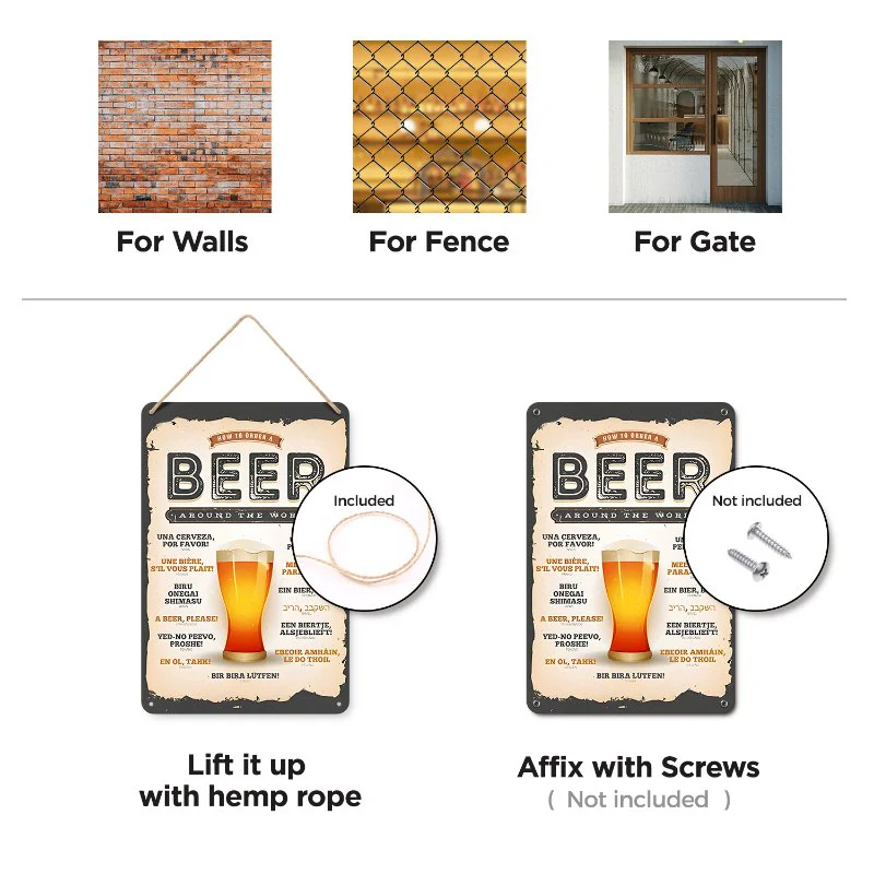 Metal Paint by Number Poster – Beer around the world - Image 11