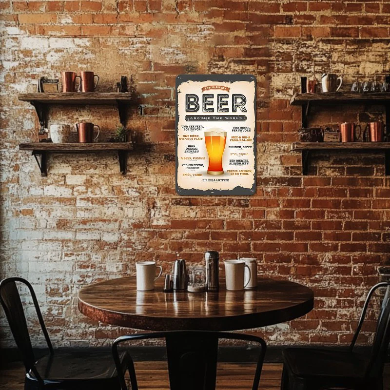 Metal Paint by Number Poster – Beer around the world - Image 12