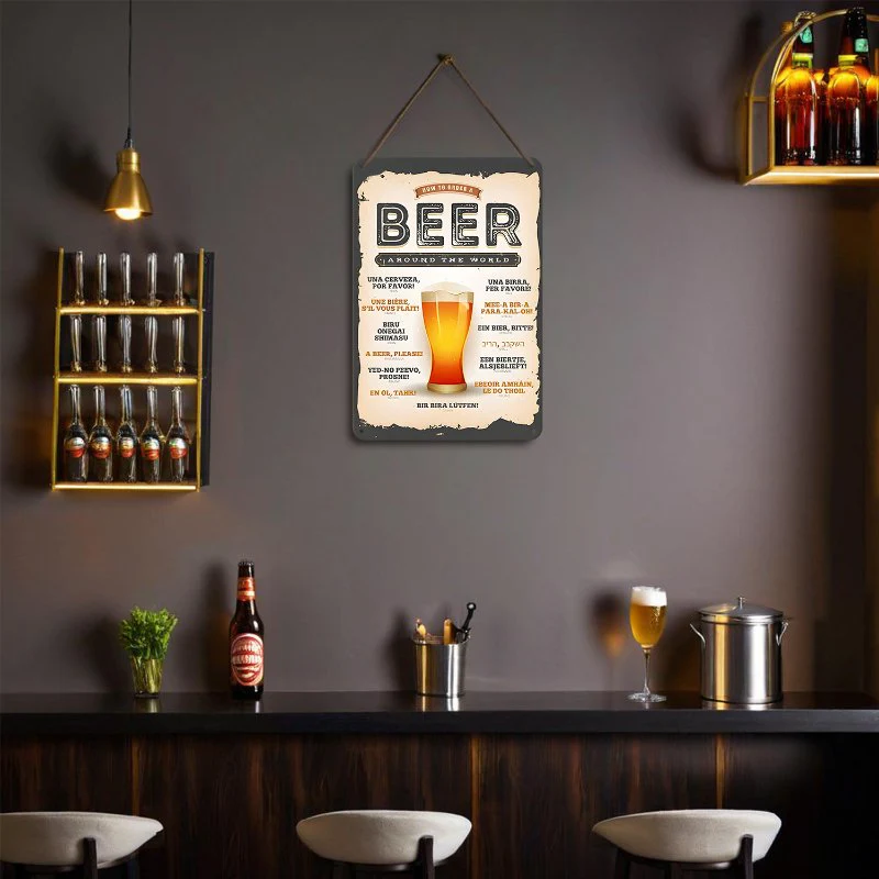 Metal Paint by Number Poster – Beer around the world - Image 13