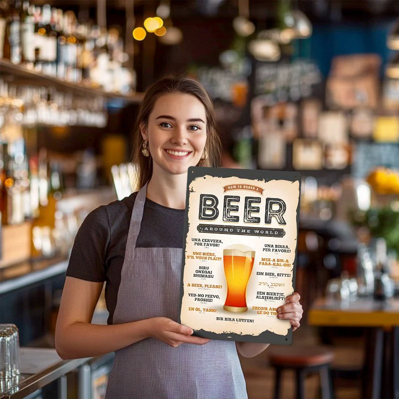 Metal Paint by Number Poster – Beer around the world - Image 14
