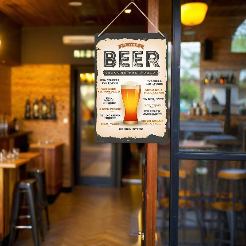 Metal Paint by Number Poster – Beer around the world - Image 15