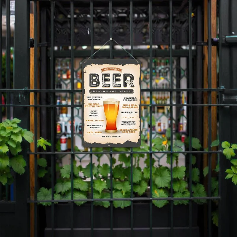 Metal Paint by Number Poster – Beer around the world - Image 16