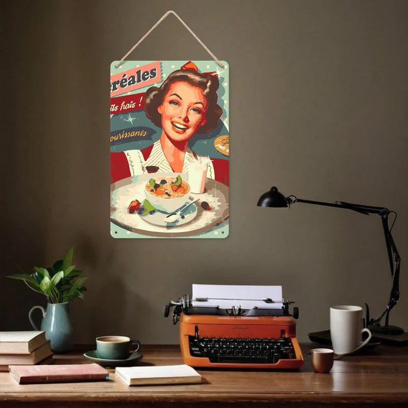 Metal Paint by Number Poster – Breakfast - Image 16