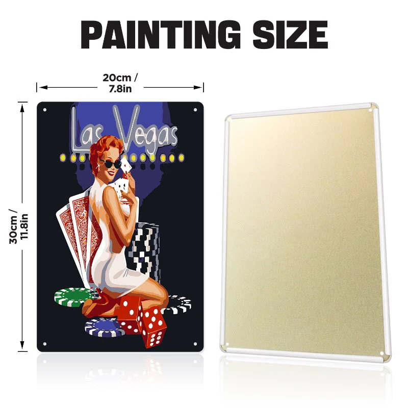 Metal Paint by Number Poster – Las Vegas - Image 4