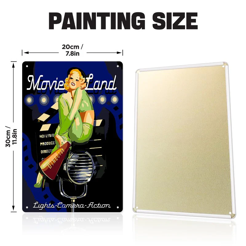 Metal Paint by Number Poster – Movieland - Image 4