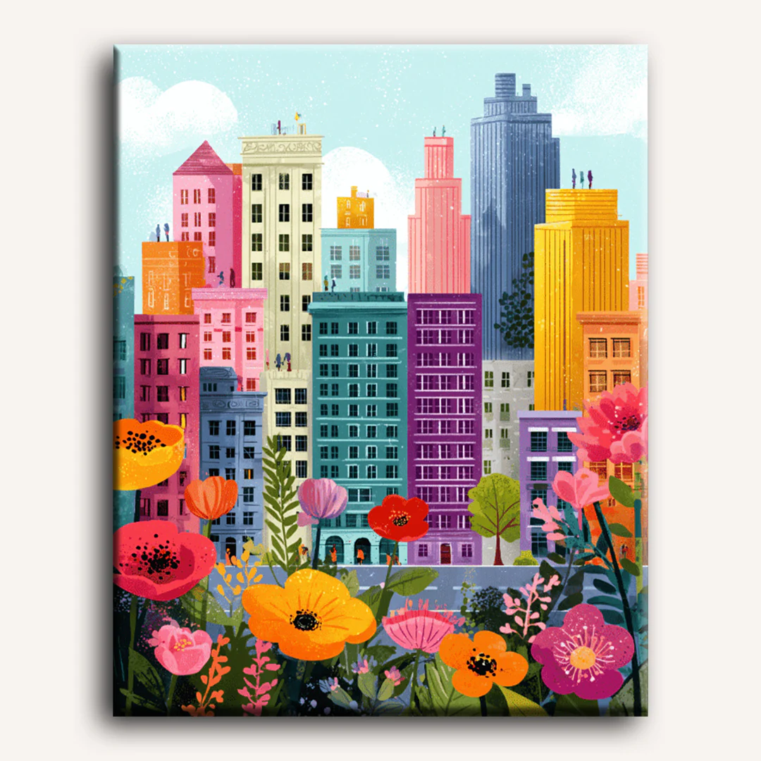 Metropolitan bloom | Paint by Number - Image 2