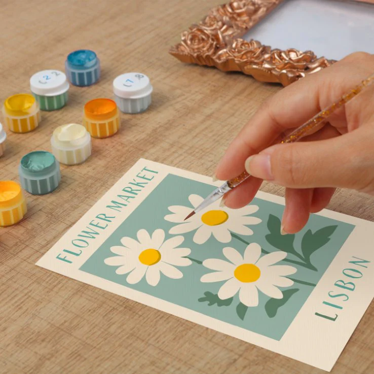 Mini Painting with Picture Frame – Flower Market Lisbon - Image 5